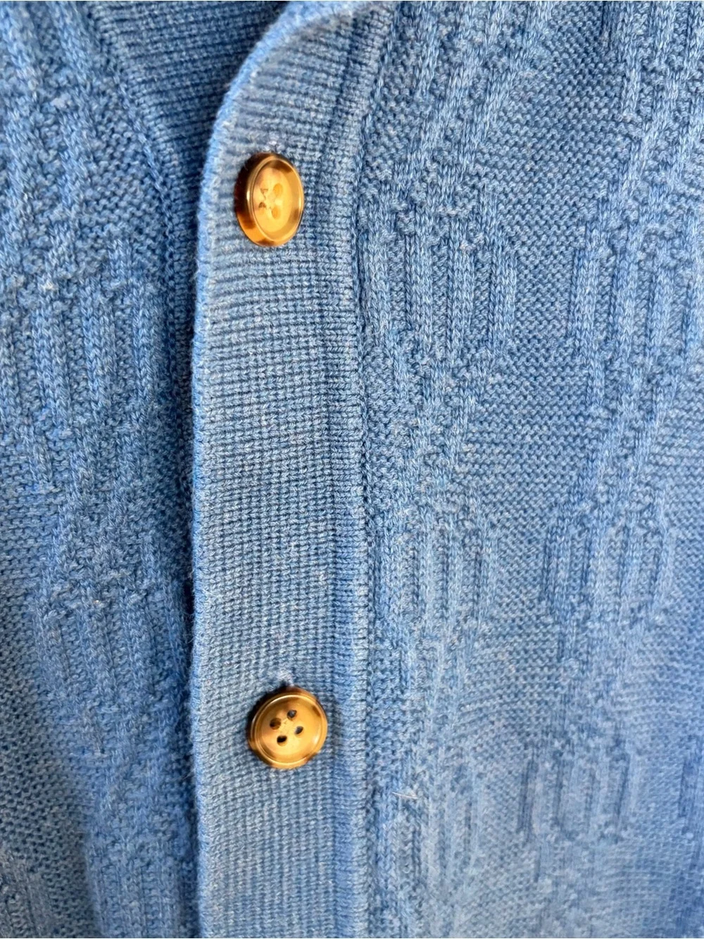 J. Crew Men’s Short-Sleeve Blue Knit Button Front Shirt Knit for J. Crew